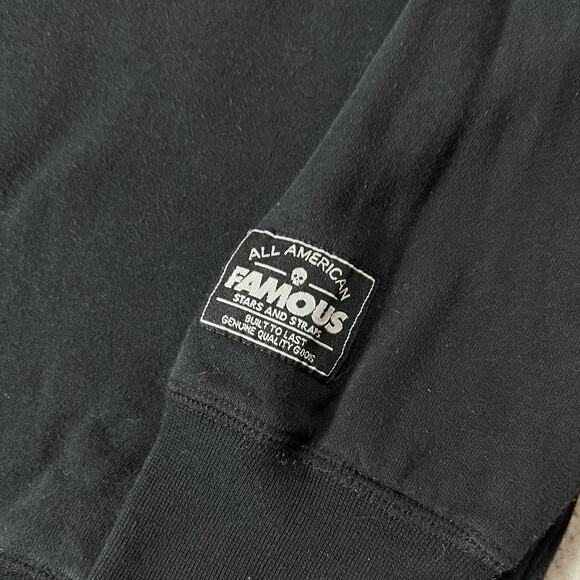 Famous Stars & Straps Hoodie Mens XL Vintage Y2K Sweatshirt Pullover AOP - Picture 4 of 16